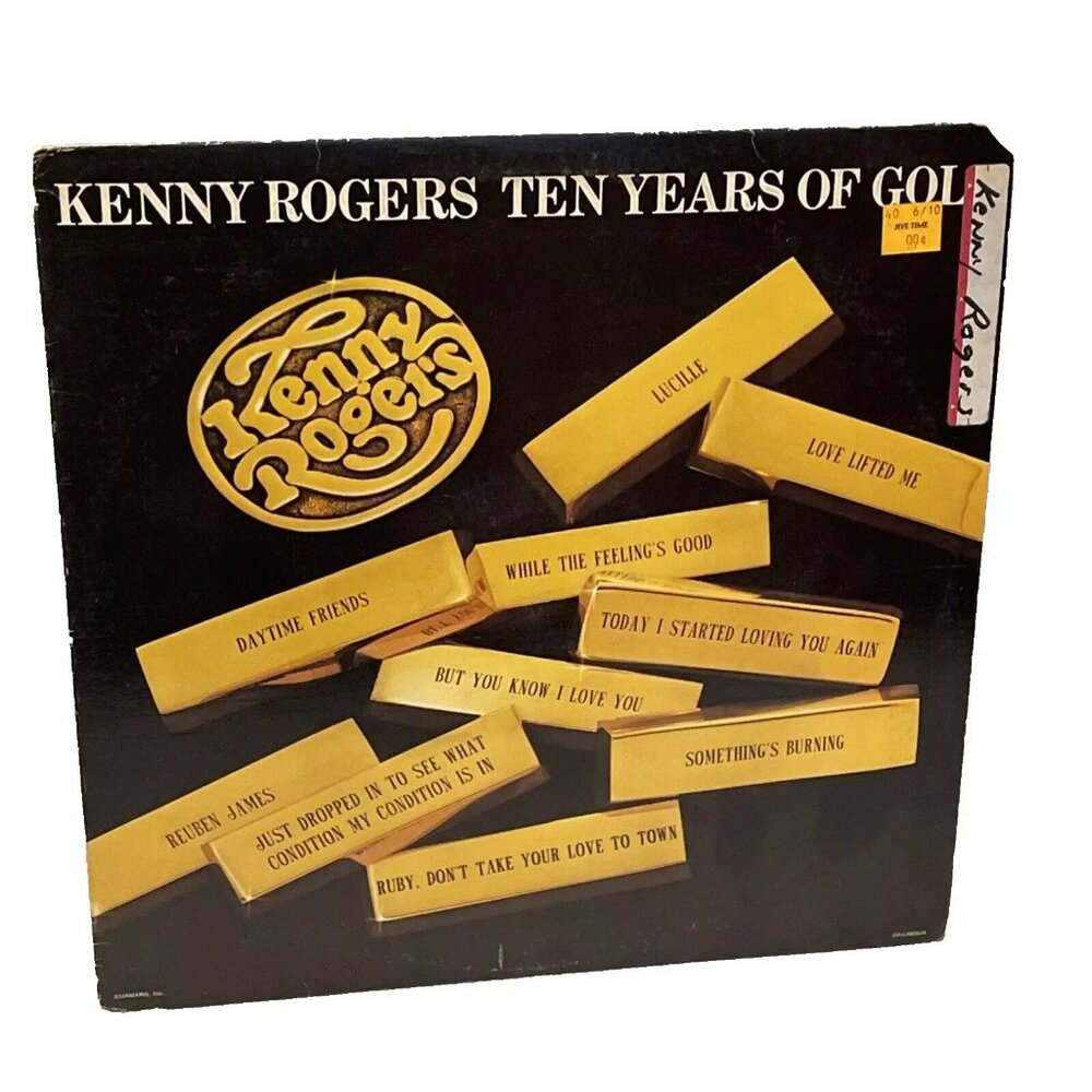 Kenny Rogers Ten Years Of Gold (Vinyl, 1977) United Artists UA-LA835-H VG+ Album